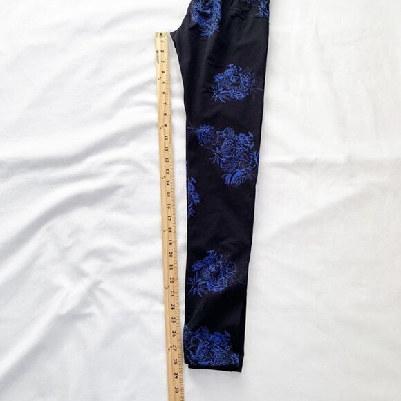 5/$25 Ryu black blue full length workout running yoga pilates leggings - Picture 5 of 8